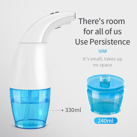 Image of 330ML Automatic Liquid Soap Dispenser Smart Sensor soap dispensador Touchless ABS soap Dispenser for Kitchen Bathroom